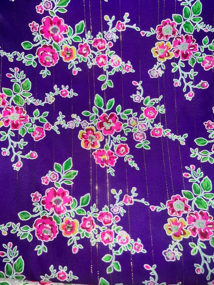 Pajiab F17 Thai Li Loos Fabrics With Gold Threads