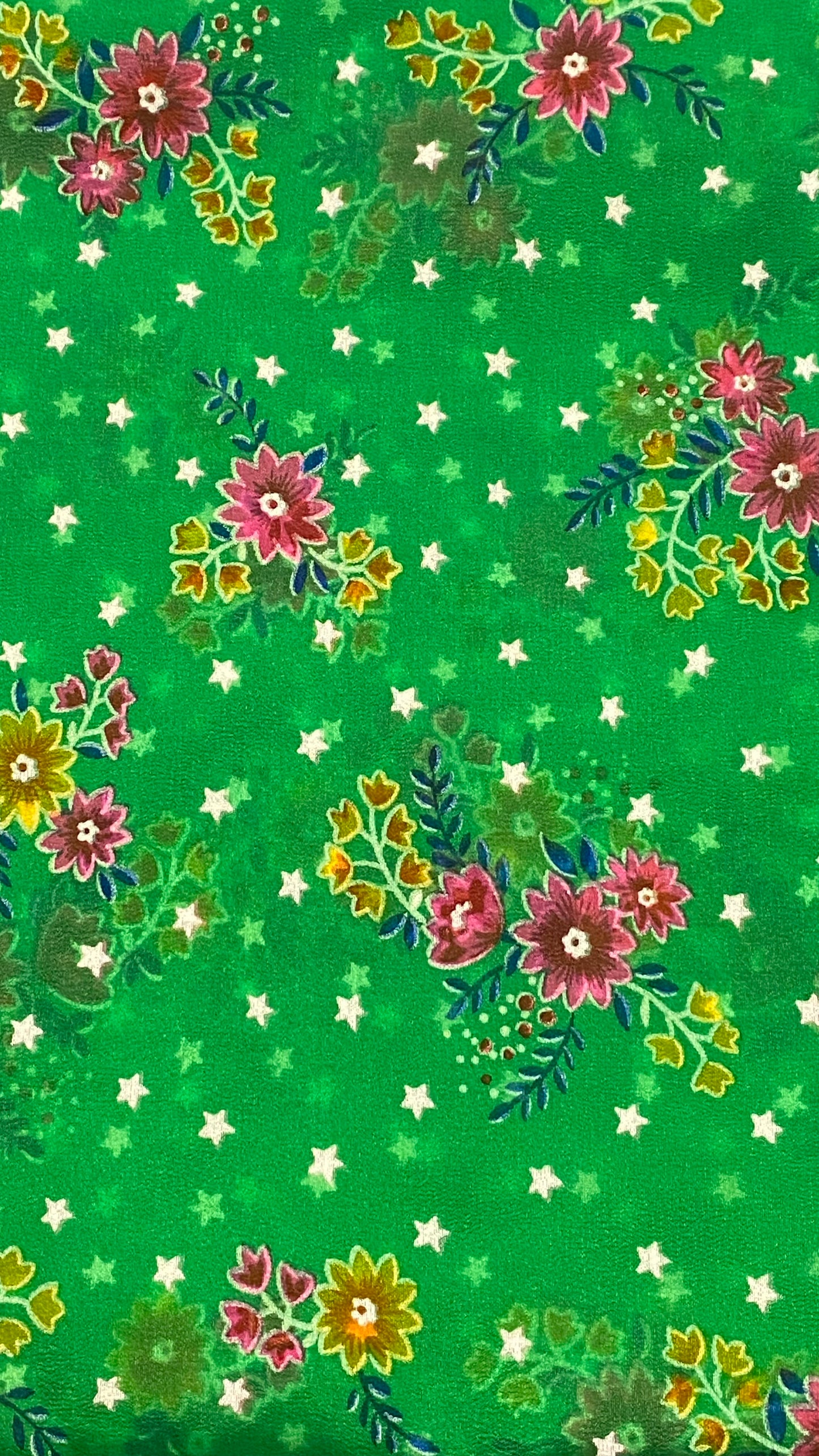 SH03 - Sheer Floral Sash ***GREEN ONLY***